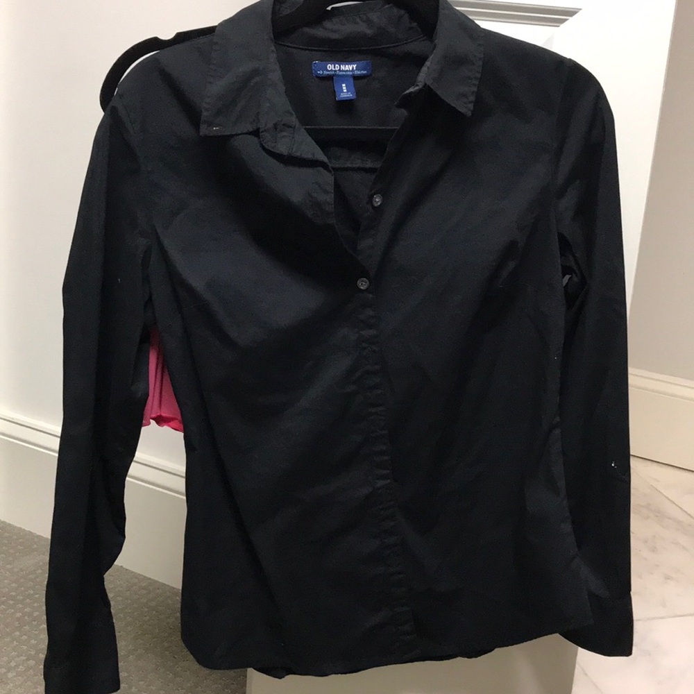 Black Button-Down Shirt